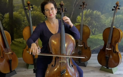 Visueel overzicht posities op de cello