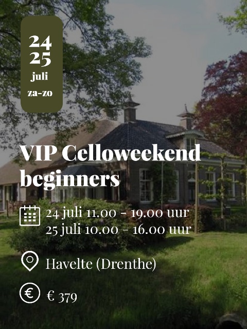 VIP Celloweekend beginners 2021