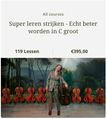 Online cello cursus_Super Leren Strijken