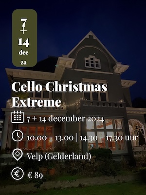 Cello workshop Christmas extreme Velp-2024