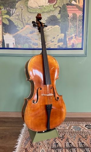 7/8 handgemaakte Stoica cello uit Roemenië bespannen met Thomastik Rondo snaren